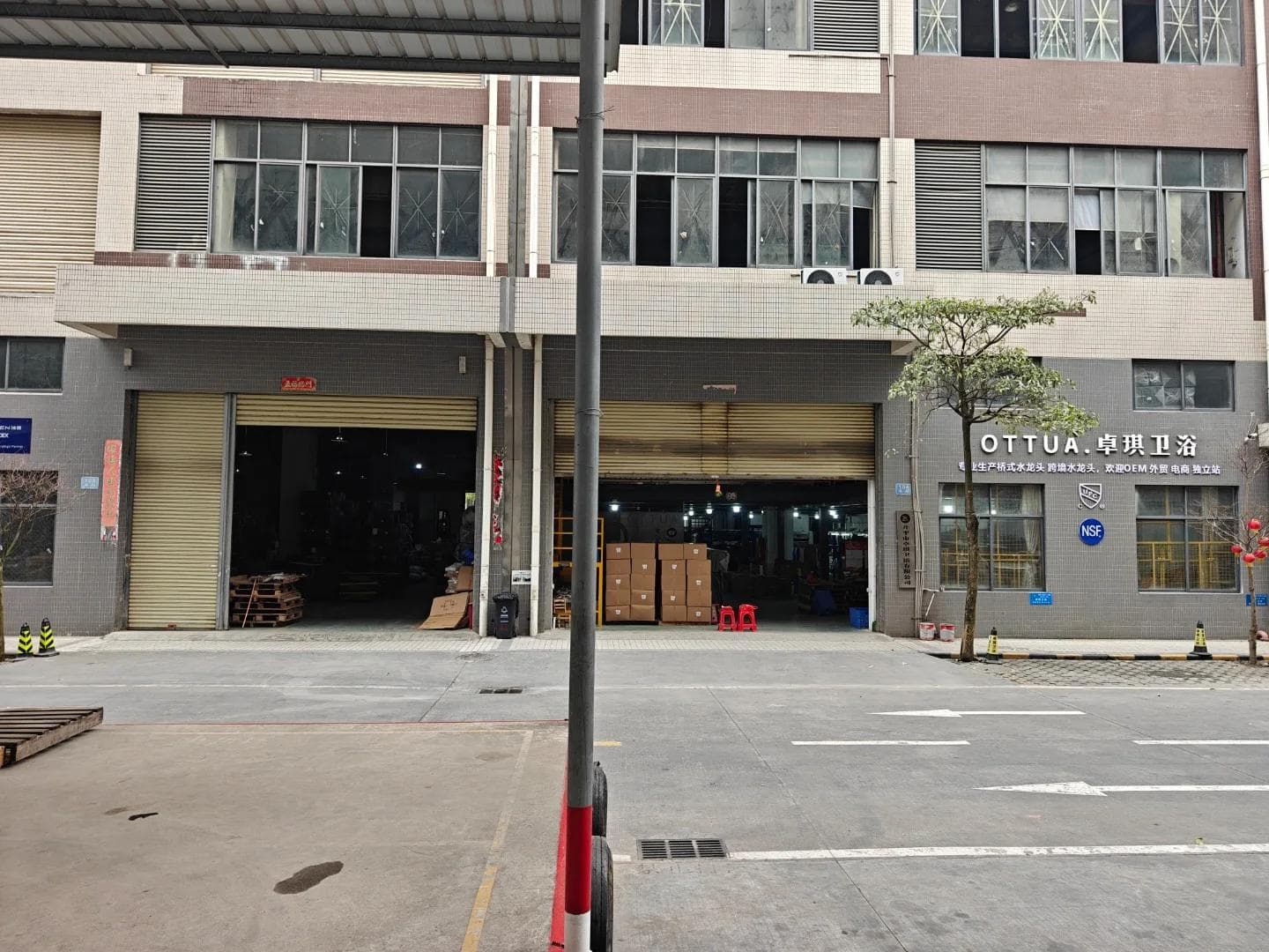 OTTUA faucet manufacturing facility operated by Kaiping Zhuoqi Sanitary Ware in Guangdong China