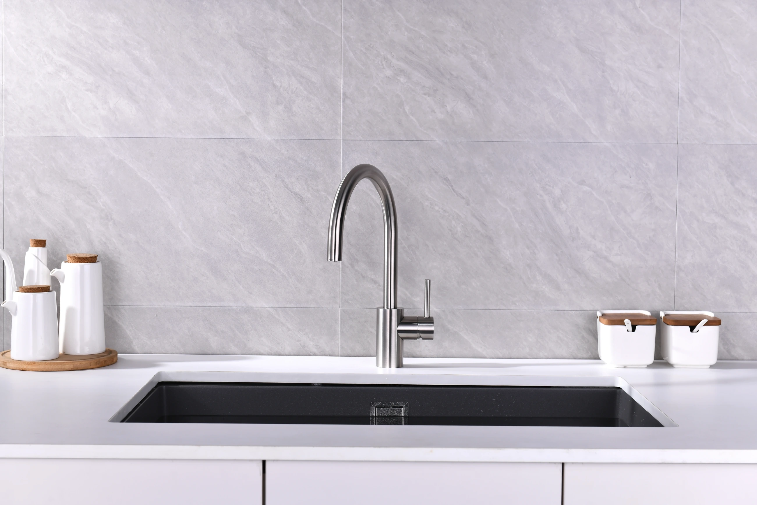 C1-EK192 kitchen faucet in a catalog kitchen setting, view 1; application reference