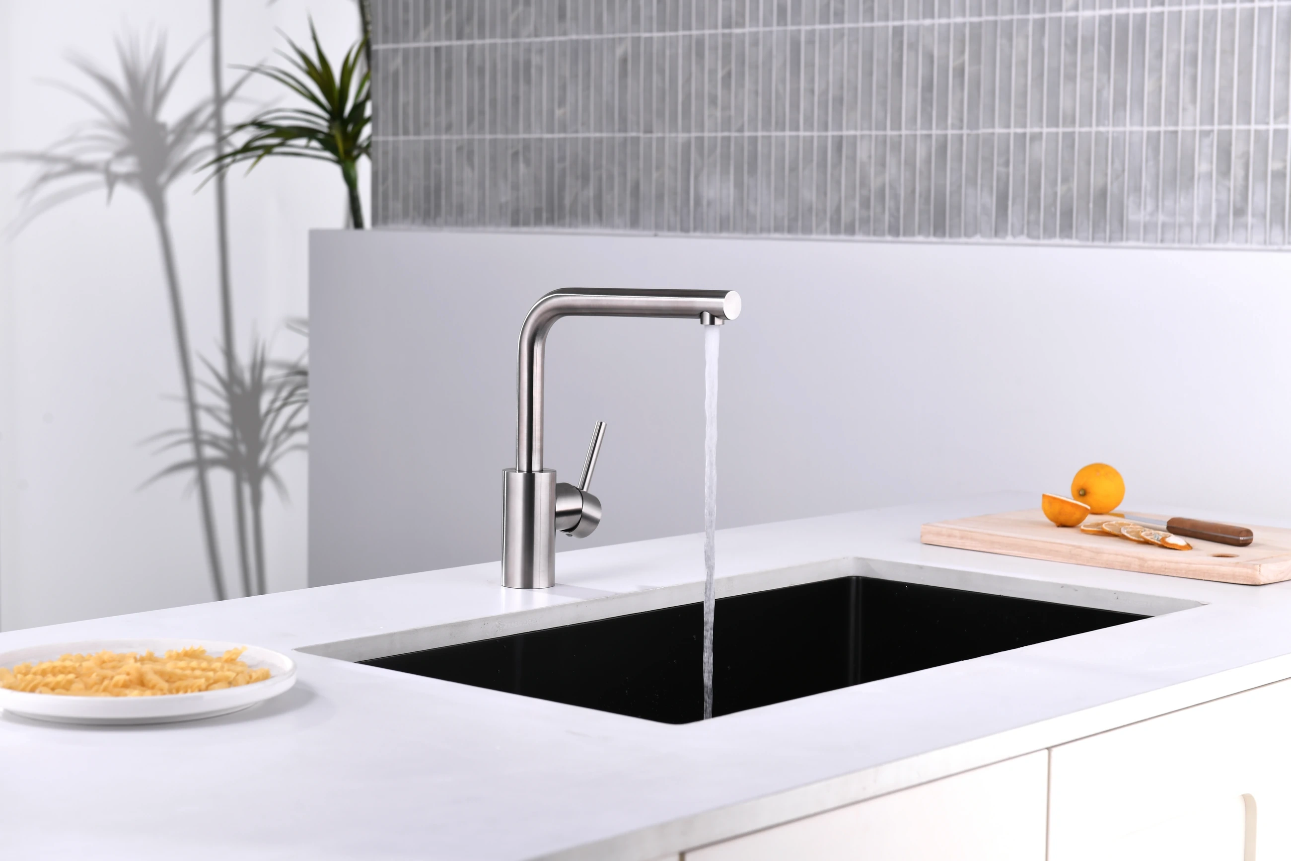 C1-EK195 kitchen faucet in a catalog kitchen setting, view 2; application reference