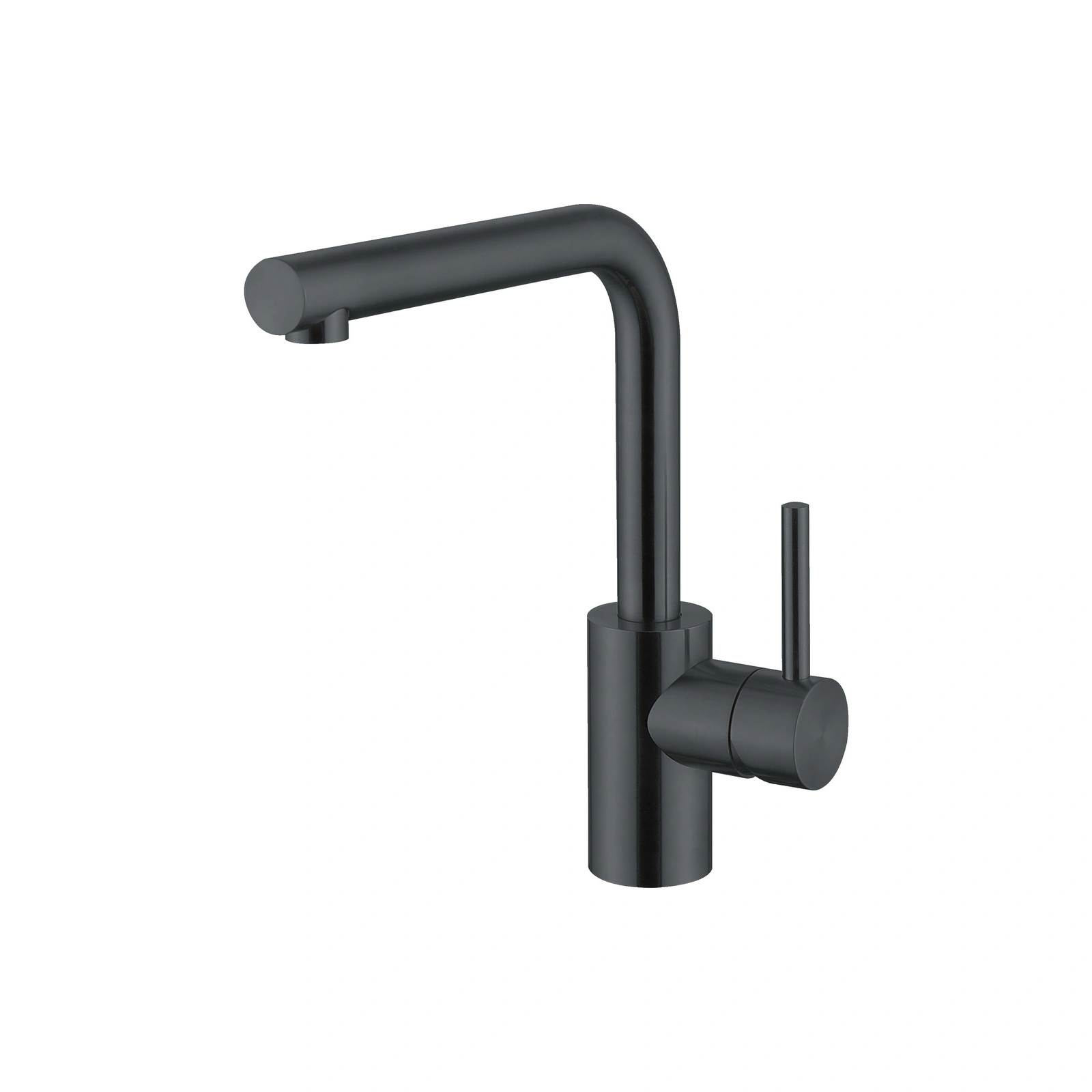 C1-EK195 kitchen faucet, matte black appearance reference