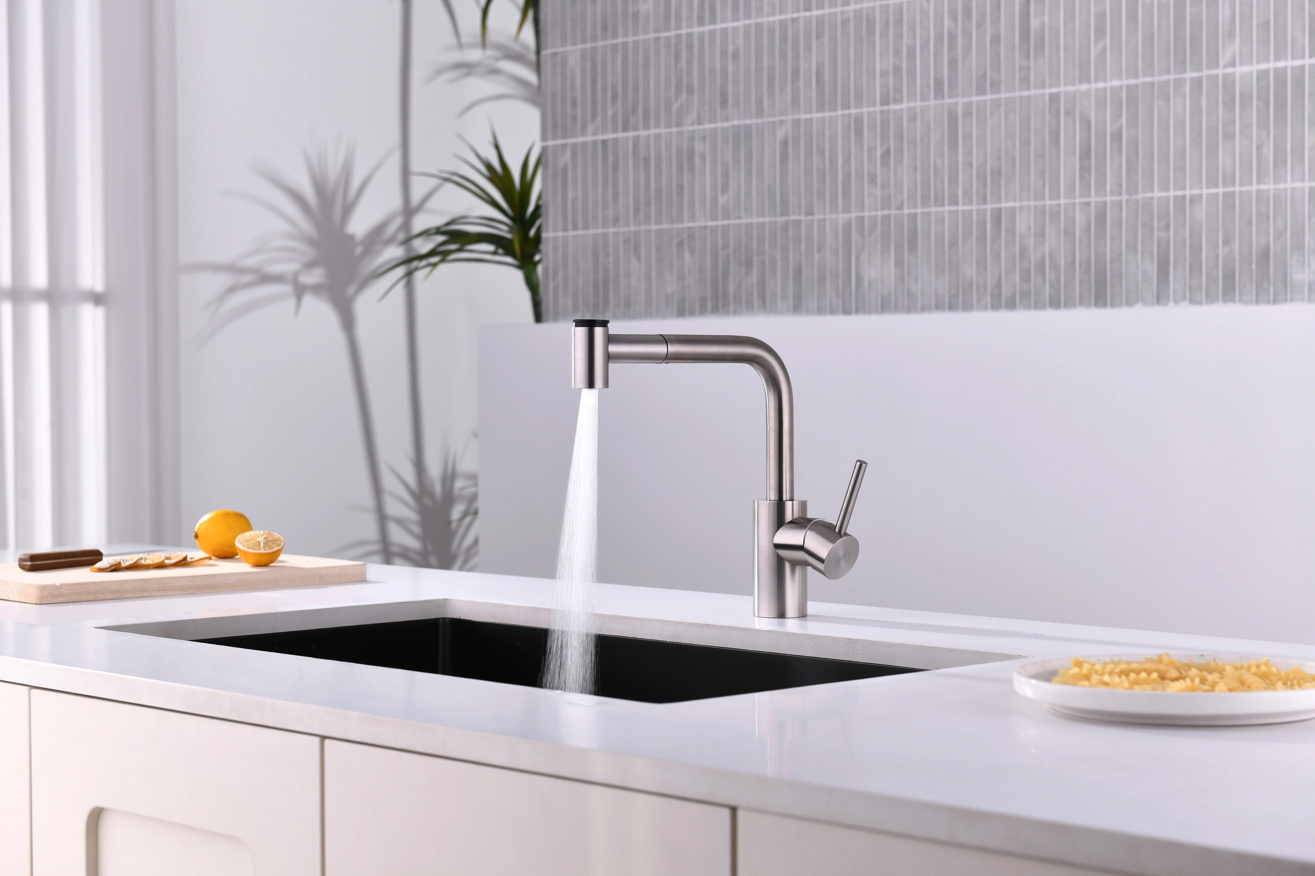 C2-EK191 kitchen faucet in a catalog kitchen setting; application reference