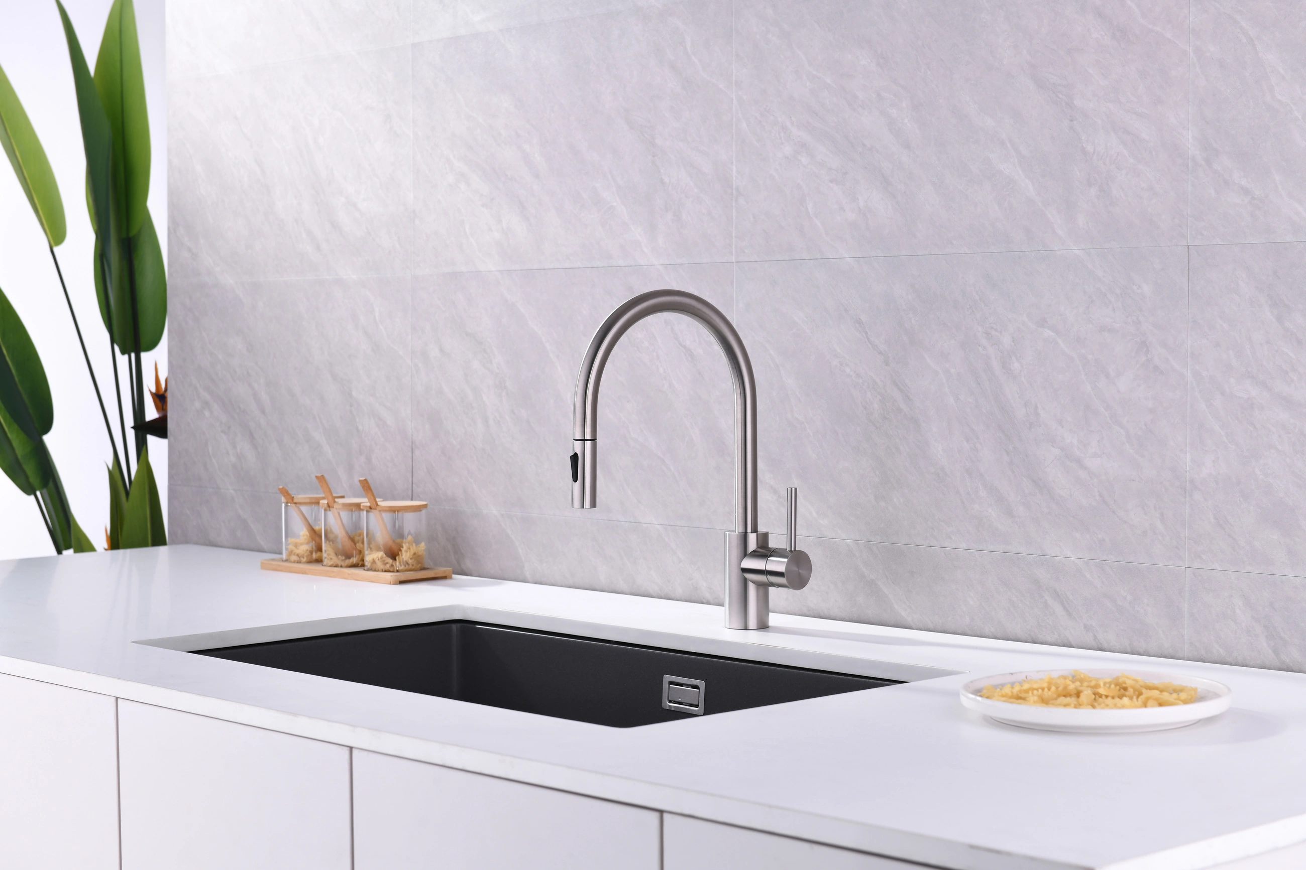 C2-EK192 kitchen faucet in a catalog kitchen setting; application reference